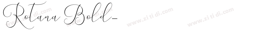 Rotana Bold字体转换